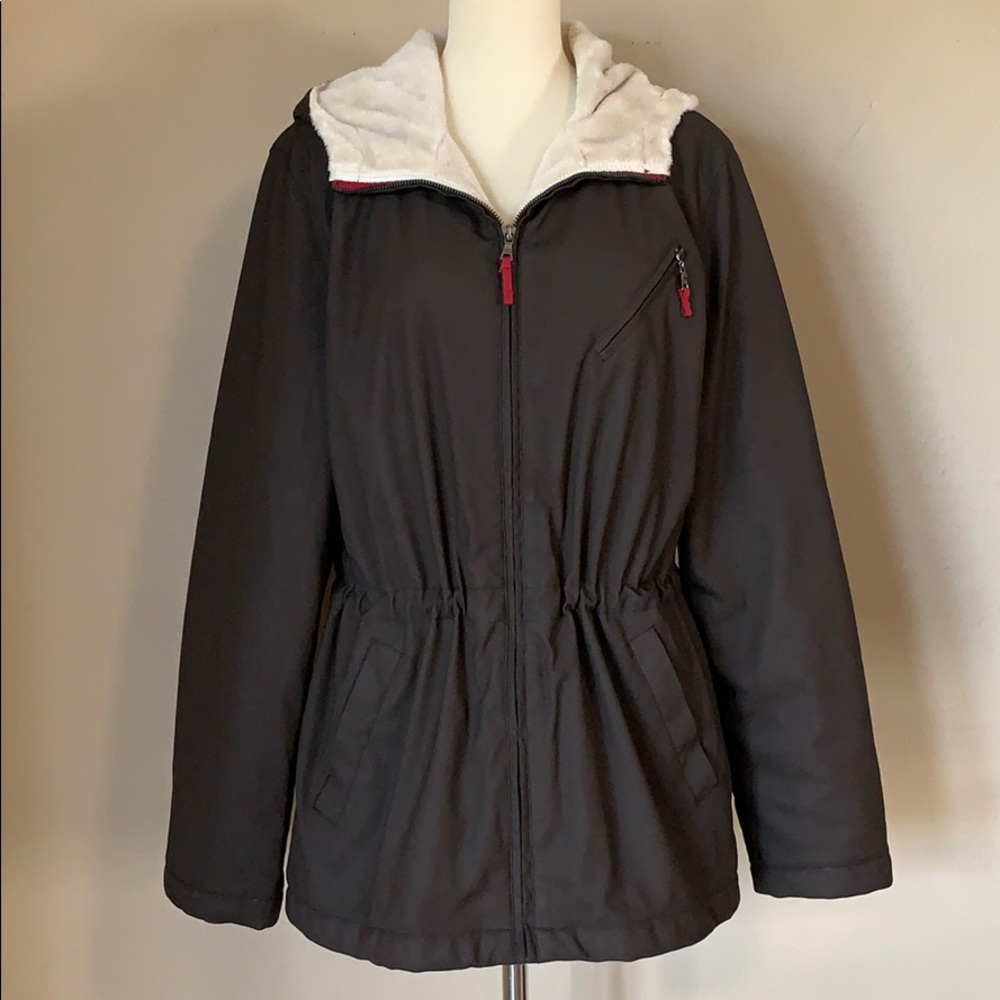 Weatherproof Classic Brown Hooded Lined Jacket M